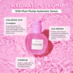 Glow Recipe Plum Plump Cream jar close-up emphasizes lightweight, non-greasy moisture for day or night.