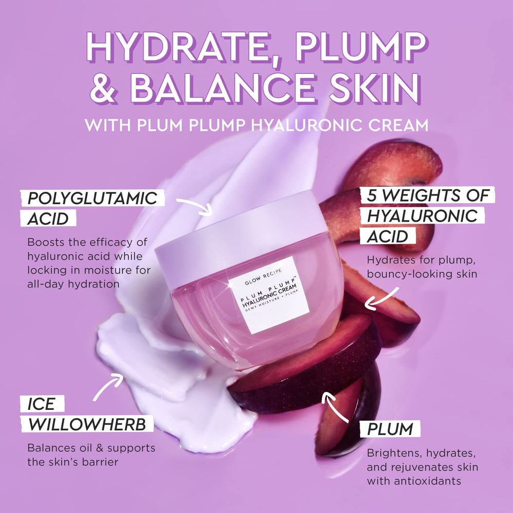 Glow Recipe Plum Plump gel-cream texture glides onto skin smoothly.