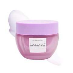 Glow Recipe Plum Plump jar closeup showing refillable packaging for daily hydration
