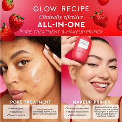 Glow Recipe Poreless Primer blurring finish shows matte look and improved oil control