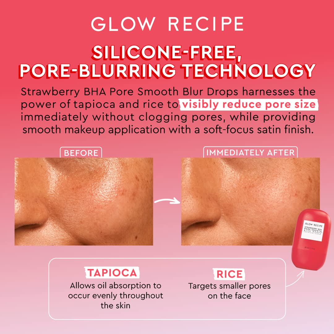 Glow Recipe Poreless Primer application by finger depicts easy makeup prep
