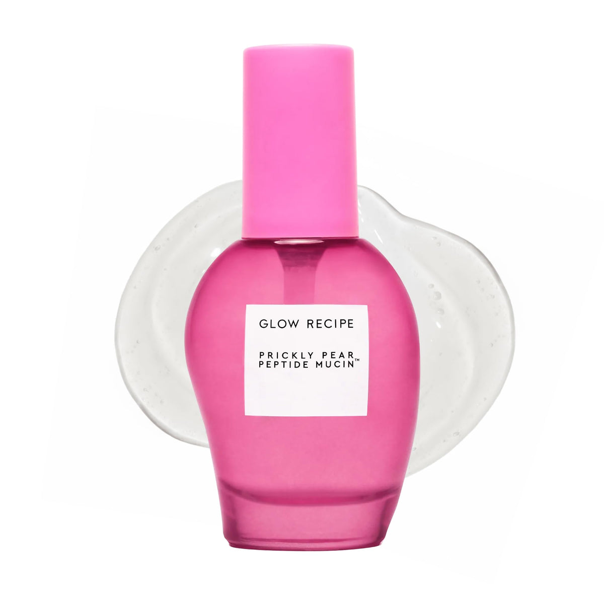Glow Recipe prickly pear peptide mucin bottle closeup for hydration routine