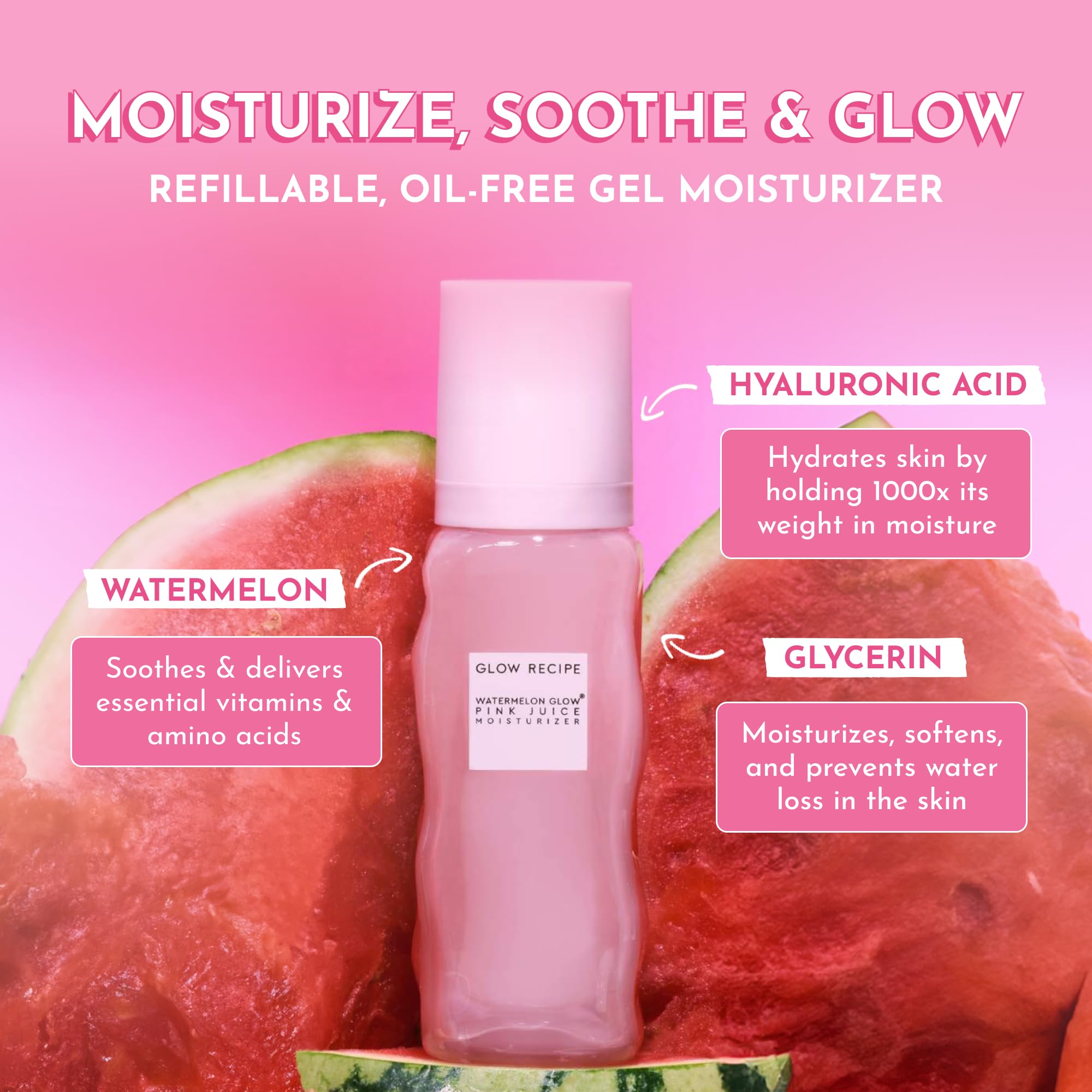 Glow Recipe Pride Pink Juice used with foundation for gentle radiance.