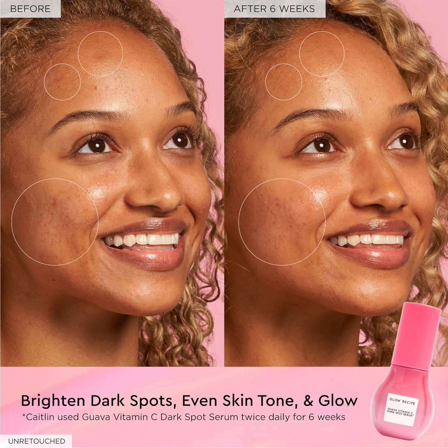 Glow Recipe vegan cruelty-free badge close-up communicates ethical skincare promise.