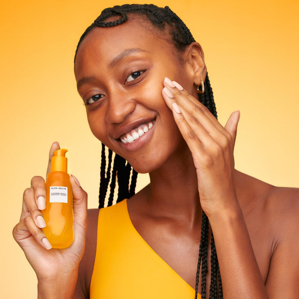 Glow Recipe Vitamin C-E-Glycerin closeup signals brightening, softening, and daily protection