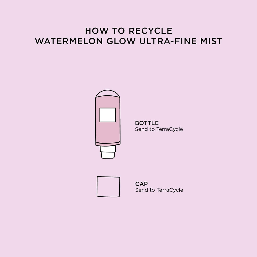Glow Recipe Watermelon Glow Facial Spray 75ml bottle ideal for travel hydration