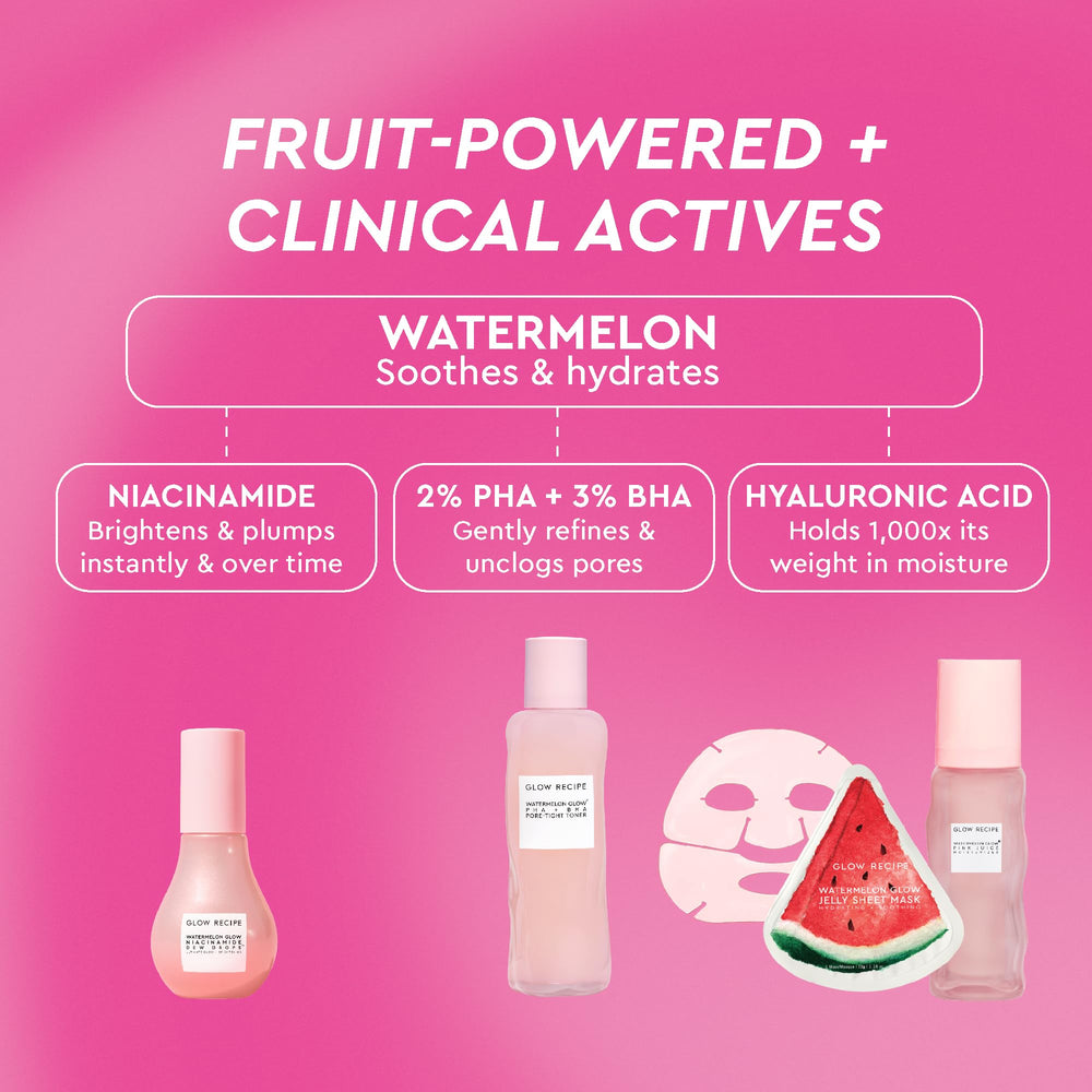 Glow Recipe gift-set packaging for festive glow routine
