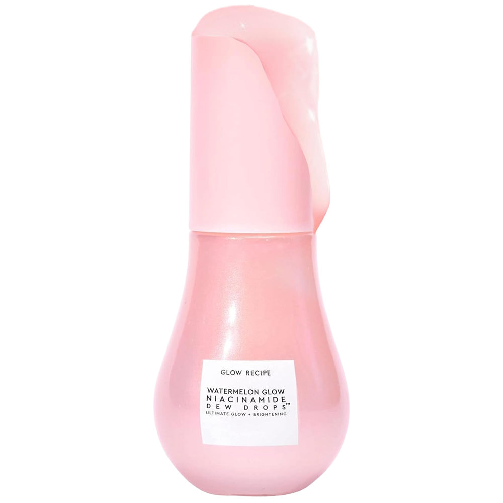 Glow Recipe Watermelon Niacinamide Dew Drops travel-size bottle for on-the-go hydration and glow.
