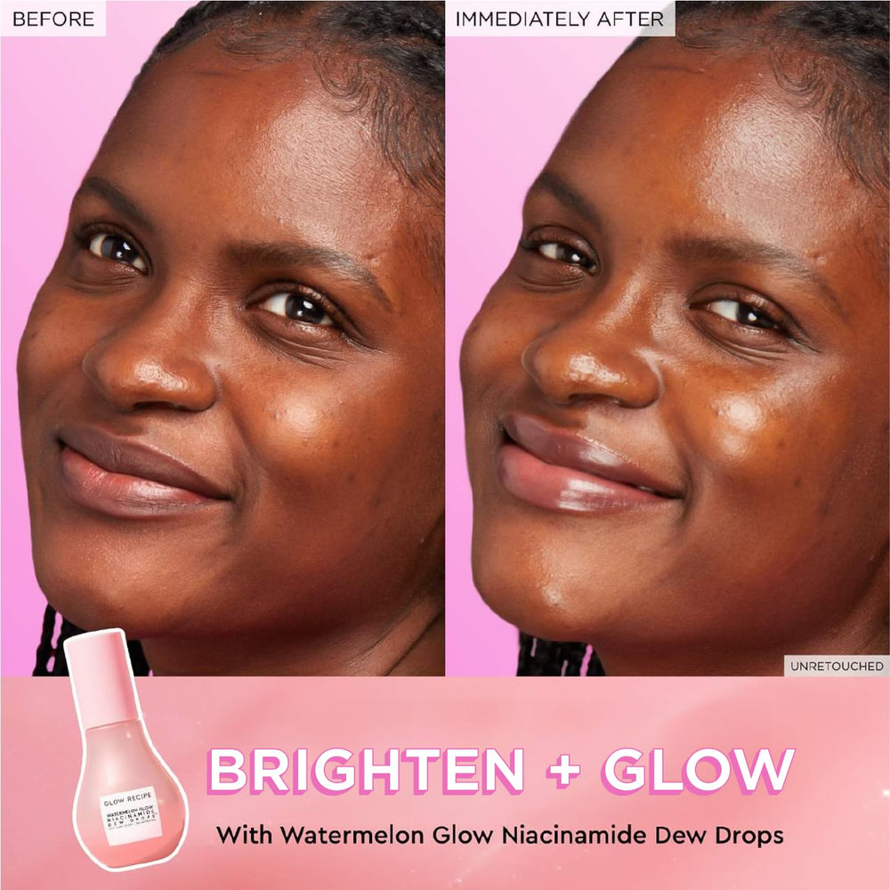 Glow Recipe Dew Drops packaging highlights clean, paraben-free formula