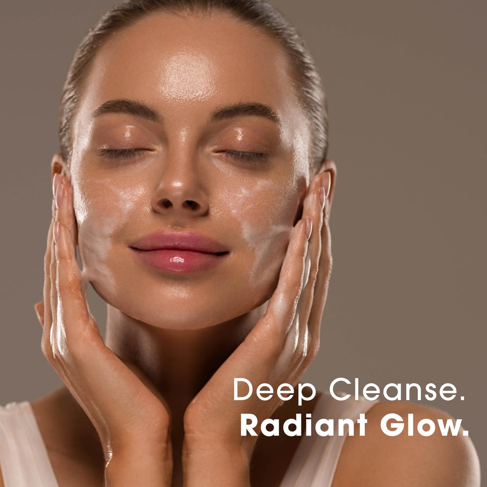 Glowbiotics Probiotic Clarifying Cleanser ingredients panel with salicylic acid for oil control