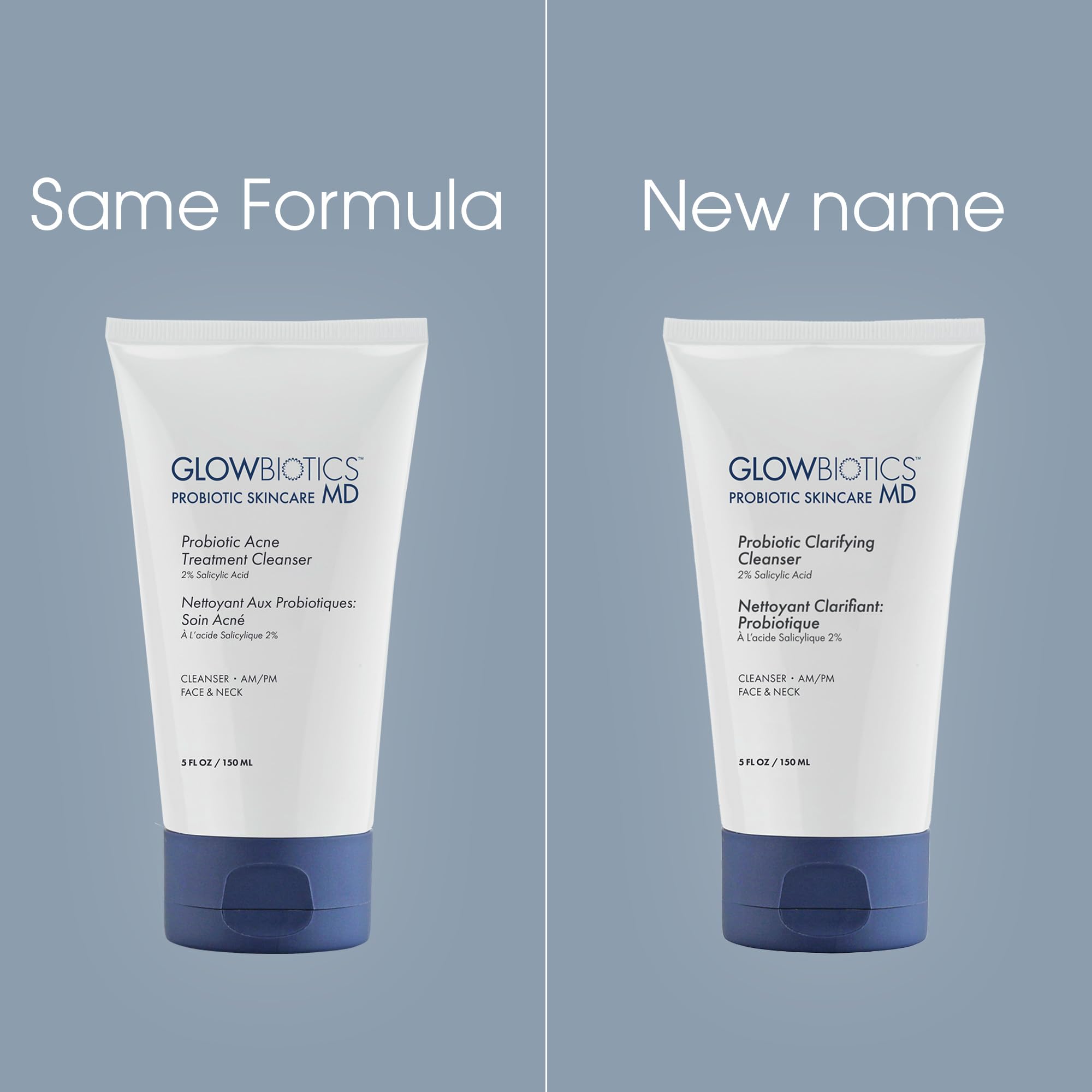 Glowbiotics Probiotic Clarifying Cleanser probiotic technology concept emphasizing balanced skin texture