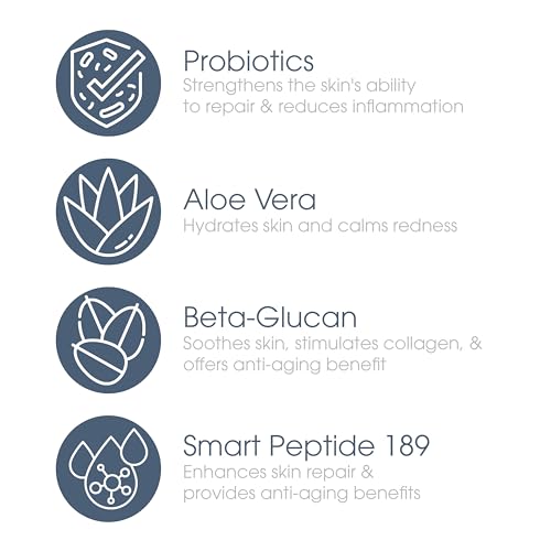 Glowbiotics Probiotic Revitalizing Cleanser bottle closeup hydrating formula for dry skin