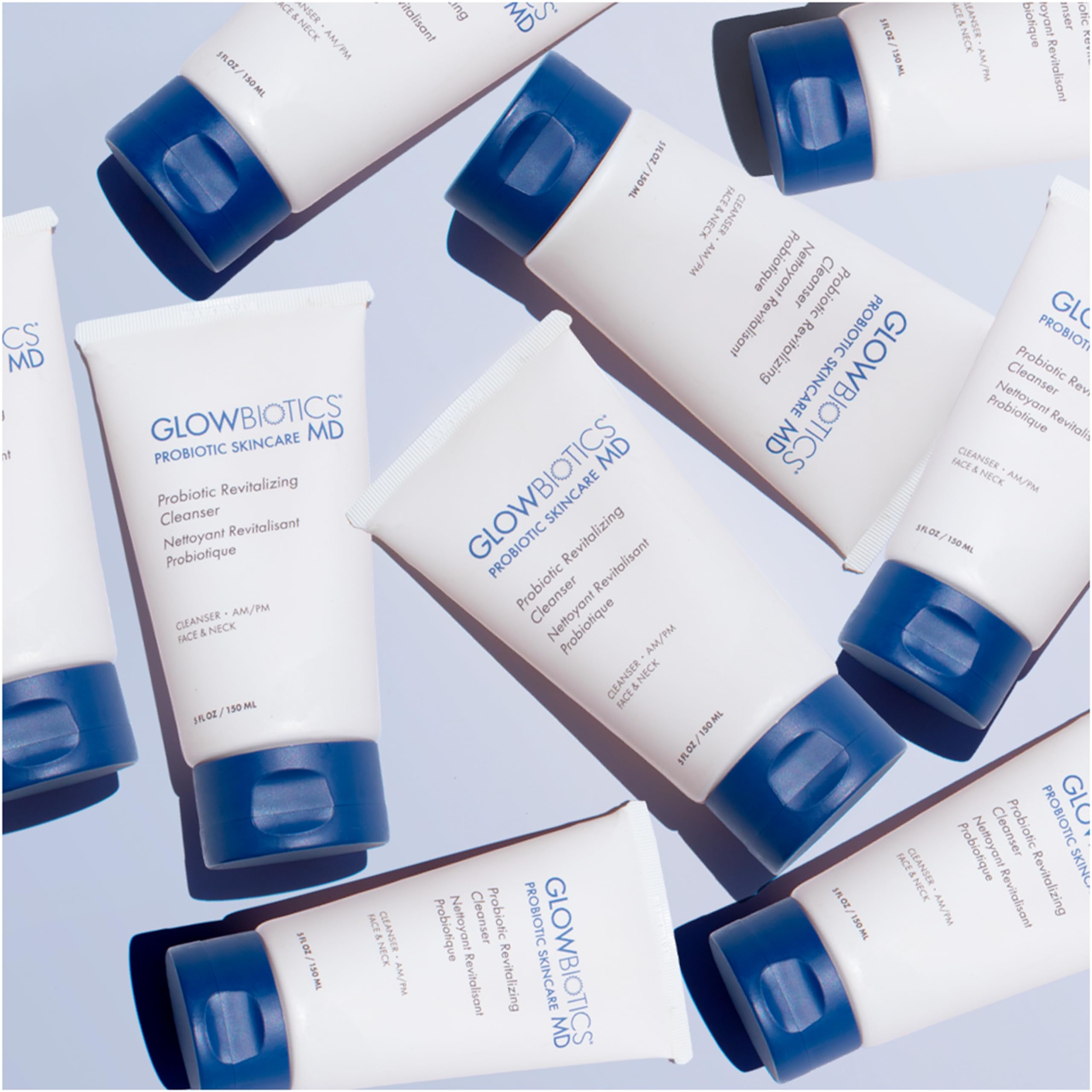 Glowbiotics Probiotic Revitalizing Cleanser routine shot illustrating daily skincare ritual