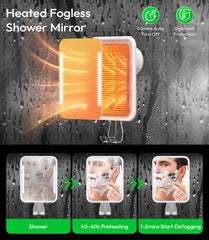 Glowtop 80-degree tilt provides adjustable viewing angle for comfortable grooming