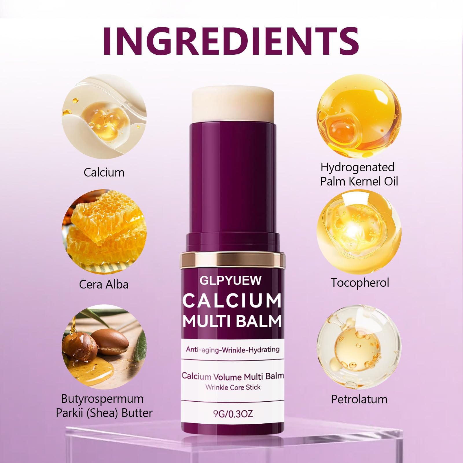GLPYUEW Cemenrete Calcium Multi Balm on neck shows versatile coverage