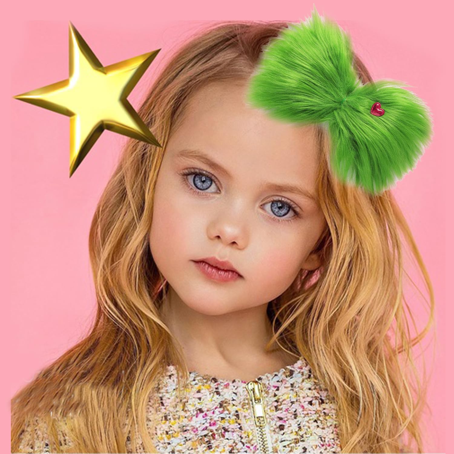 Glynisyz green gloves costume accessory to complete festive outfits.