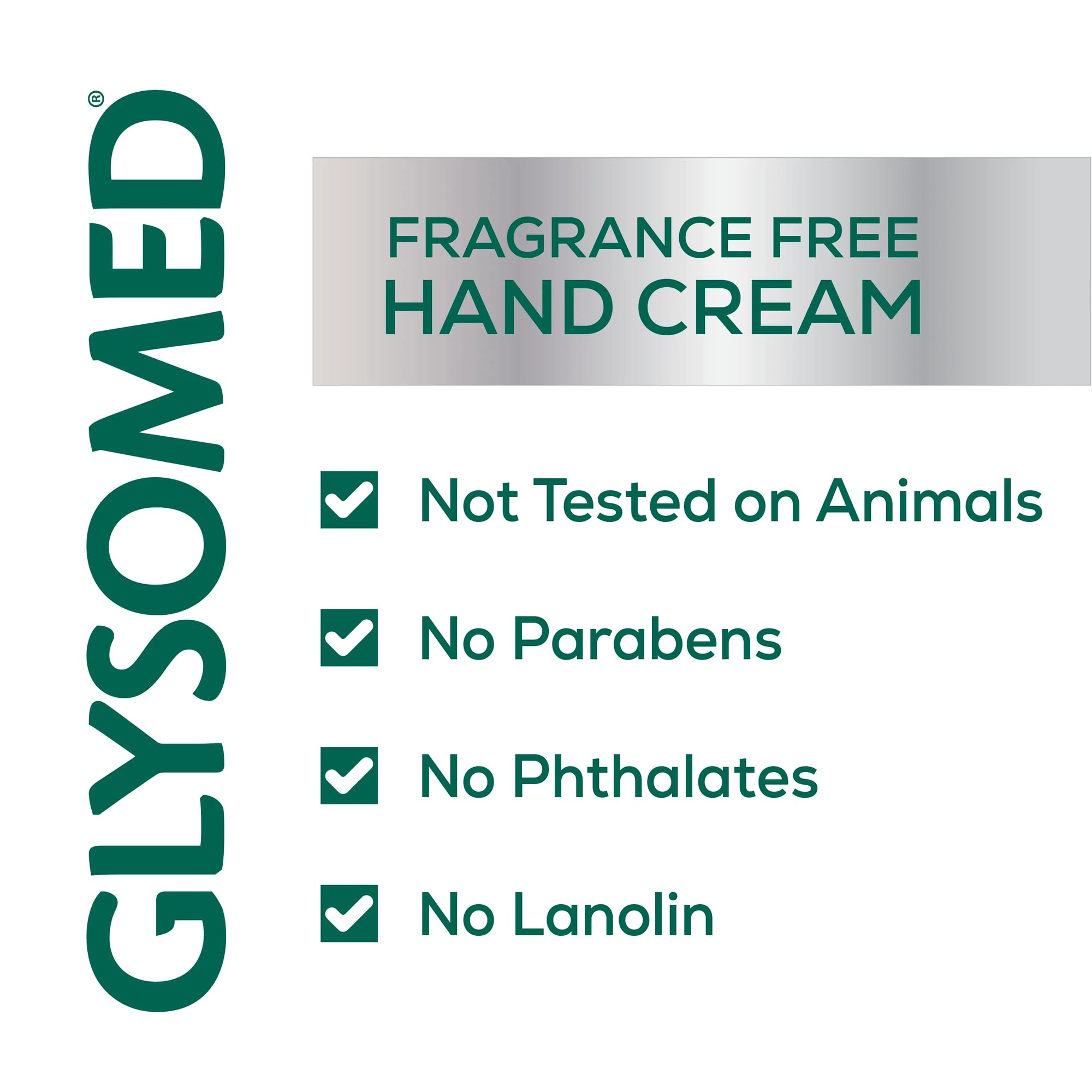 Glysomed Hand Cream pump application in bathroom setting for quick use