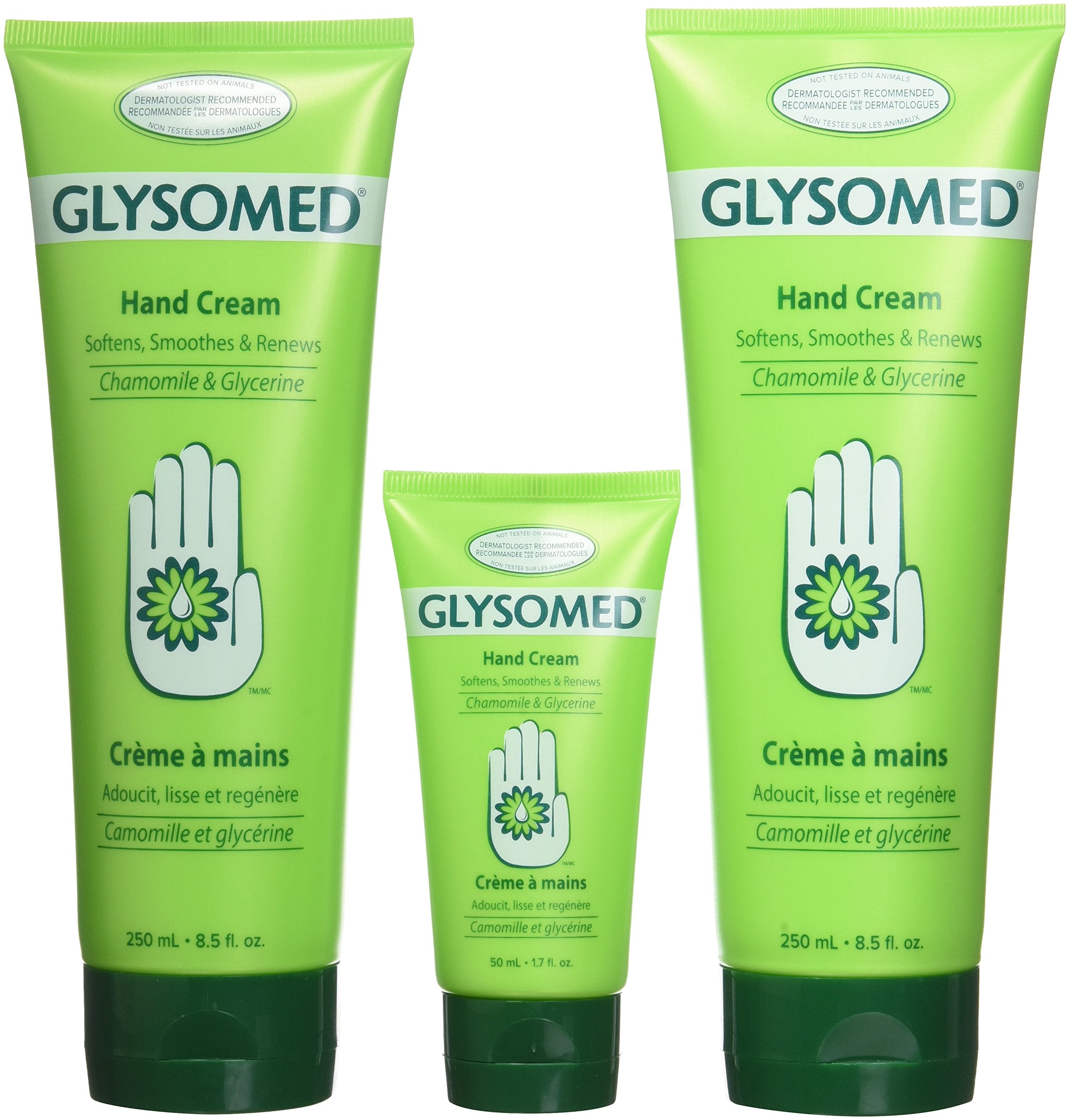 Glysomed hand cream combo pack with two large tubes for long-lasting moisture
