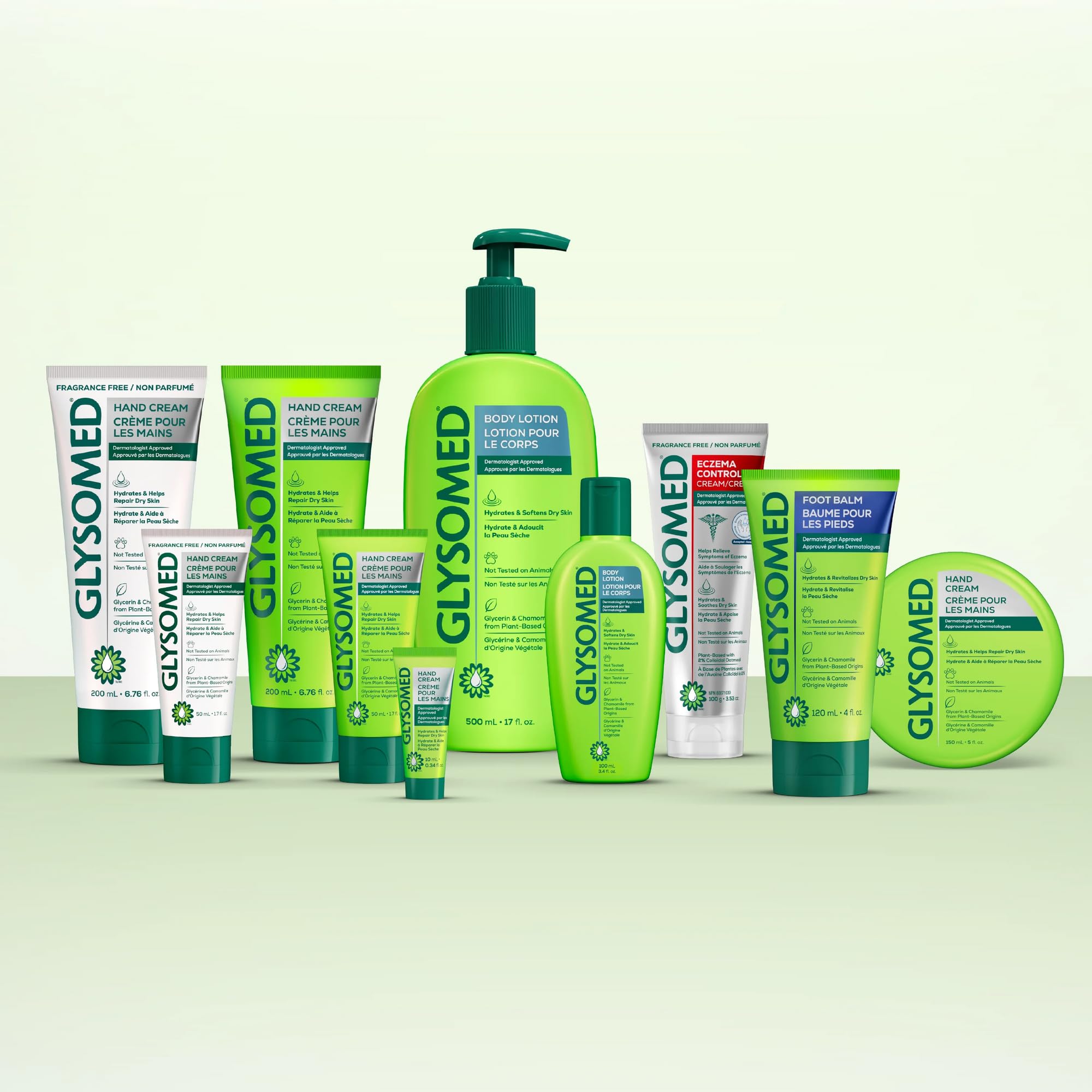Glysomed Hand Cream beside everyday essentials showing moisturized skin