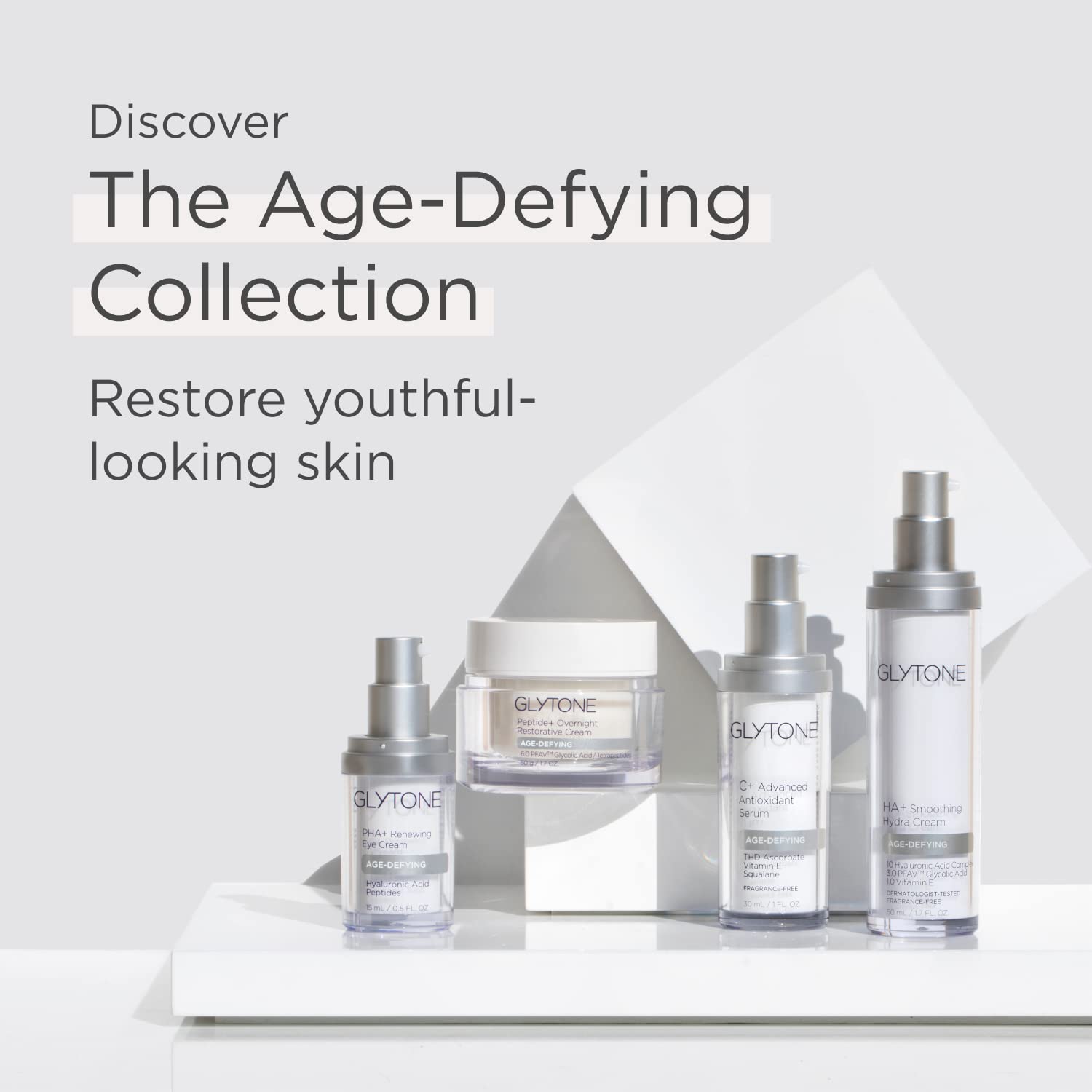 Glytone Age-Defying C+ Serum skin brightening effect during morning routine