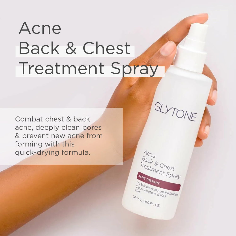 Glytone chest and back spray mist for hard-to-reach shoulders and chest