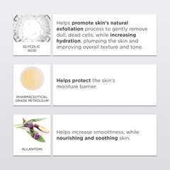 Creamy texture closeup communicates rich moisturization and comfortable daily use.