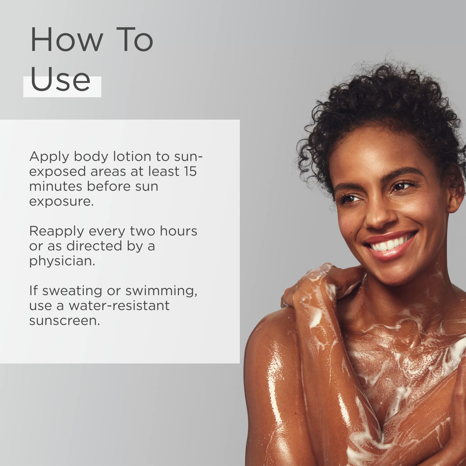 Glytone fragrance-free label emphasizes sensitive-skin friendly sunscreen.