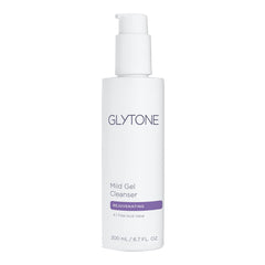 Glytone Mild Gel Cleanser bottle front for daily exfoliation and clean skin