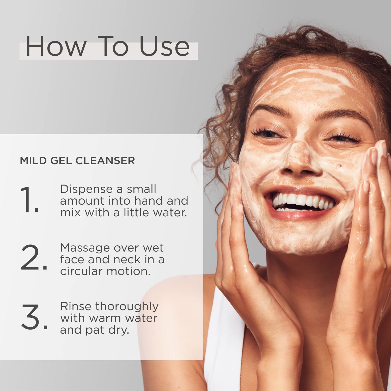 Illustration highlighting glycolic acid exfoliation in Glytone cleanser.