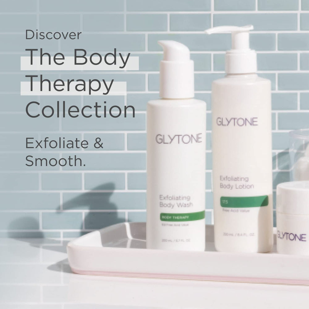 Close-up of pores shows cleaner, refreshed skin from GLYTONE cleansing.