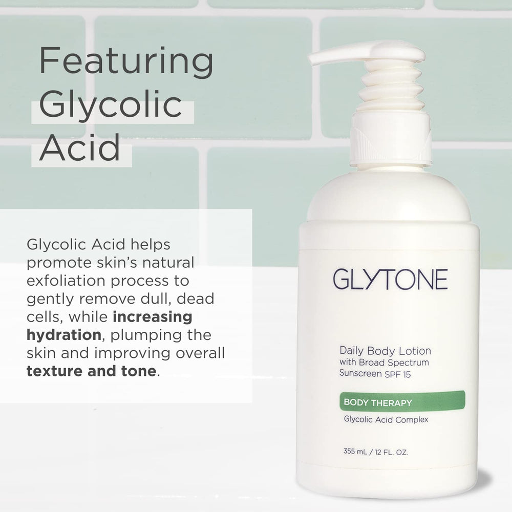 Glytone Shea butter richness conveys deep hydration for dry skin.