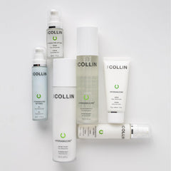 G.M. COLLIN Hydramucine Hydrating Mist face application supports quick hydration and a dewy glow.