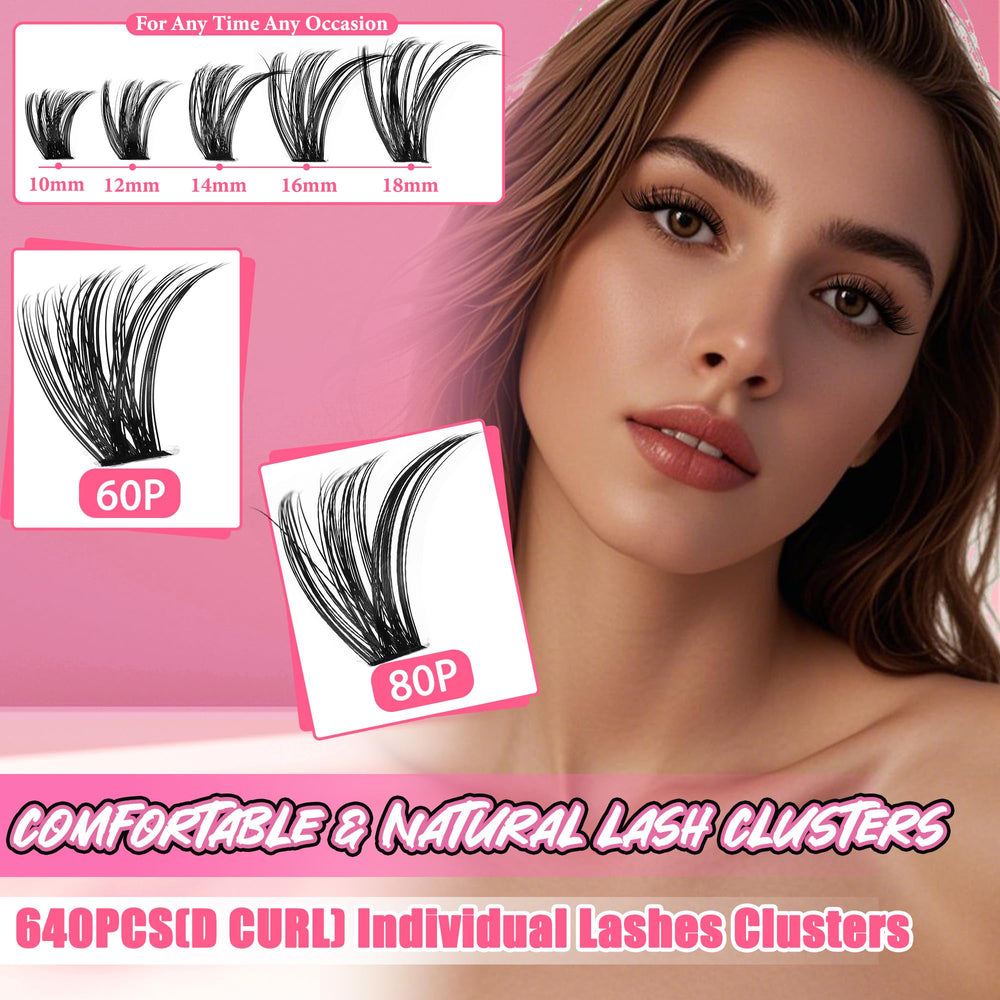 Gmagictobo lash bond adhesive for securing clusters on natural lashes.