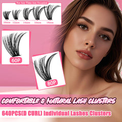 Gmagictobo lash bond adhesive for securing clusters on natural lashes.