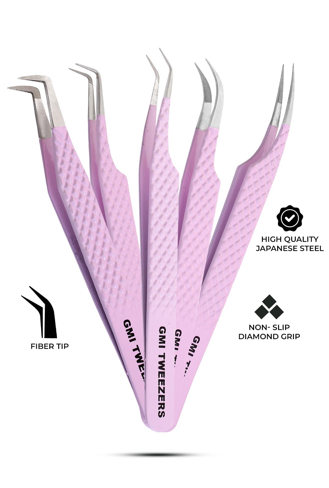 GMI Tweezers professional lash applicator offering steady control during application.