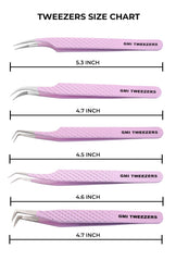 GMI Tweezers rust-free stainless steel for durable, long-lasting performance.
