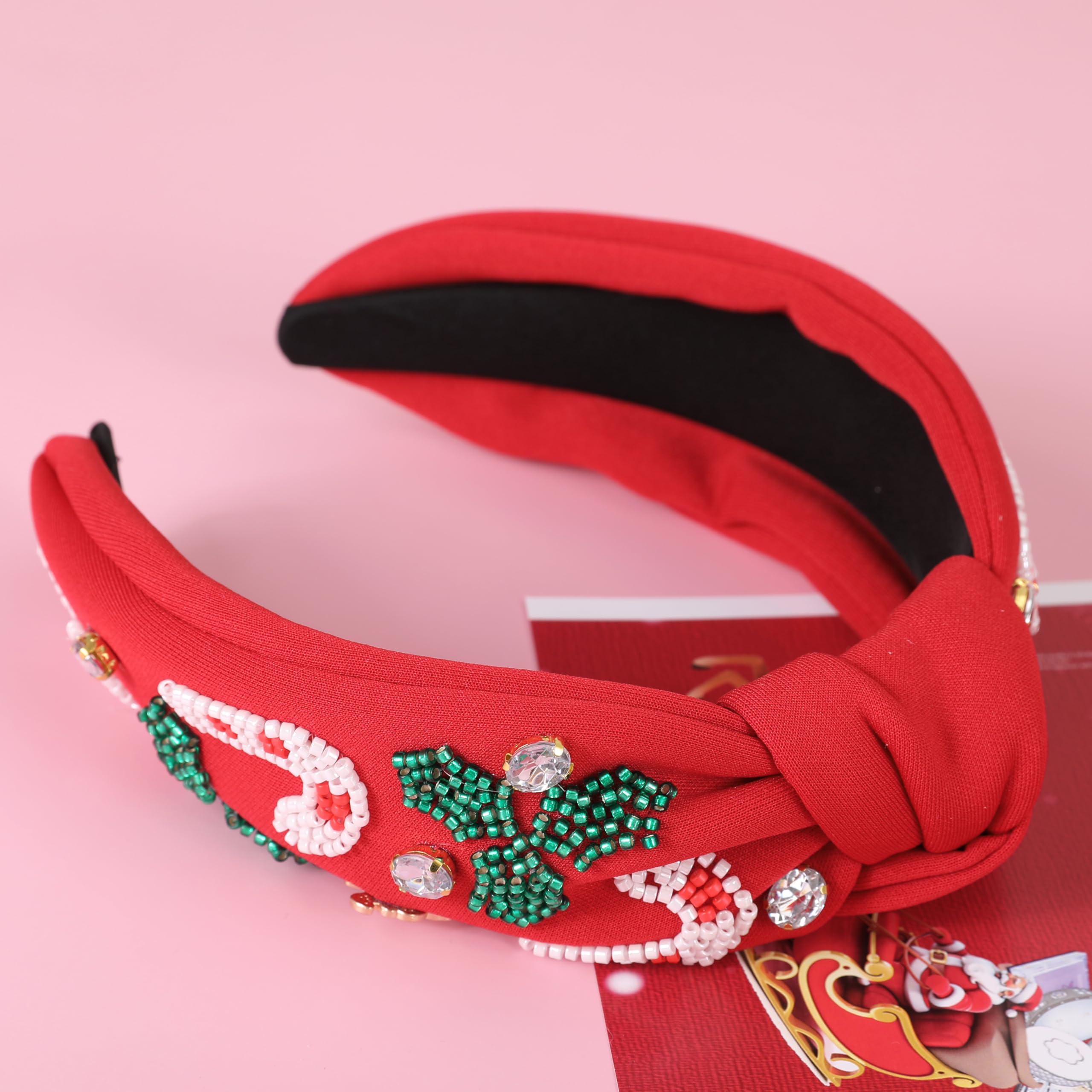 Gmmidea Christmas party headband wide for secure, stylish holiday looks.