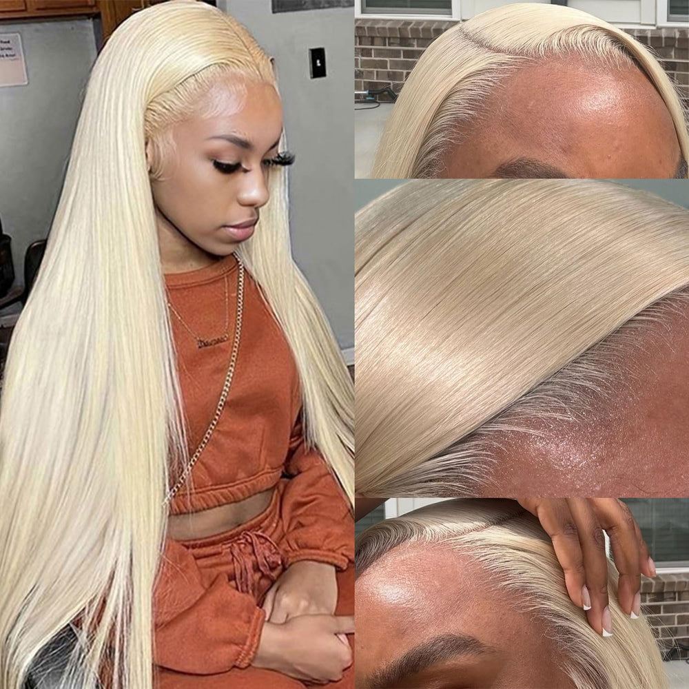 Goalroya 613 lace-front wig with HD lace blends with skin tones for seamless look.