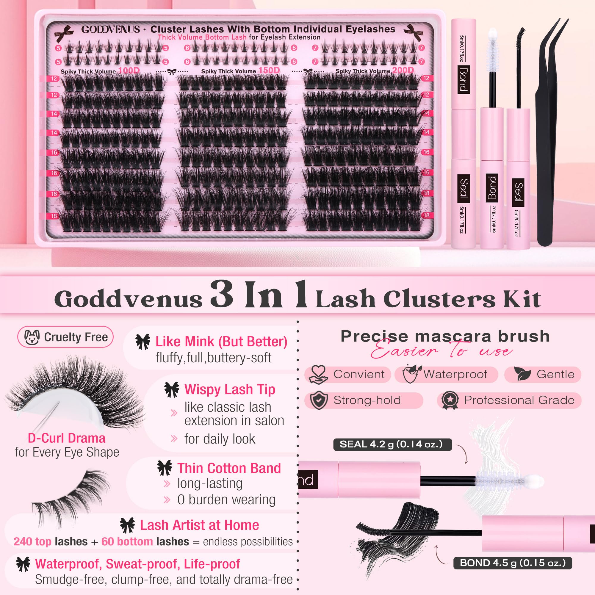 Goddvenus at-home lash artist kit demonstrates DIY versatility for pro-looking results.