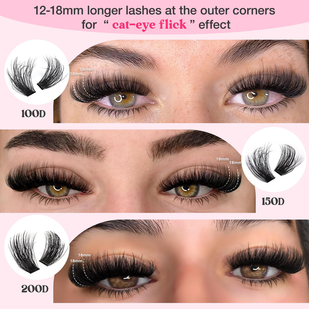 Goddvenus cat-eye gradient look demonstrates dramatic outer-corner flare and eye-opening effect.