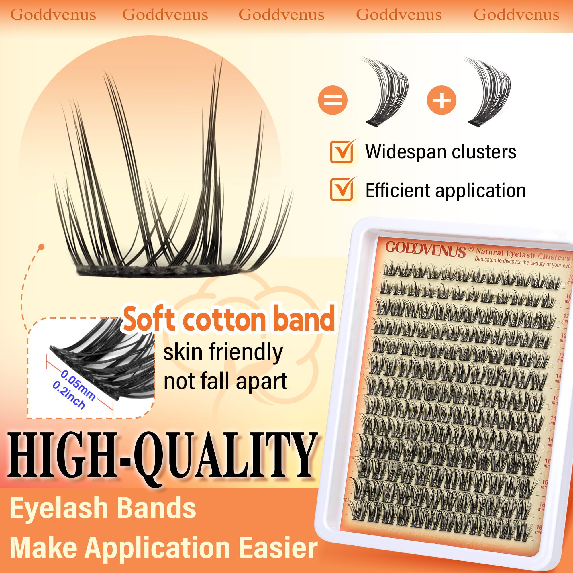 Goddvenus cruelty-free lashes displayed, ethically crafted for peace of mind.