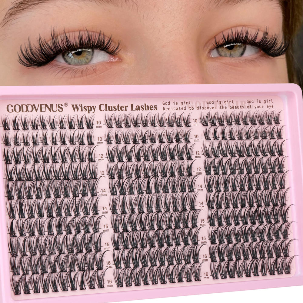 Goddvenus lash clusters natural blend for a seamless everyday look