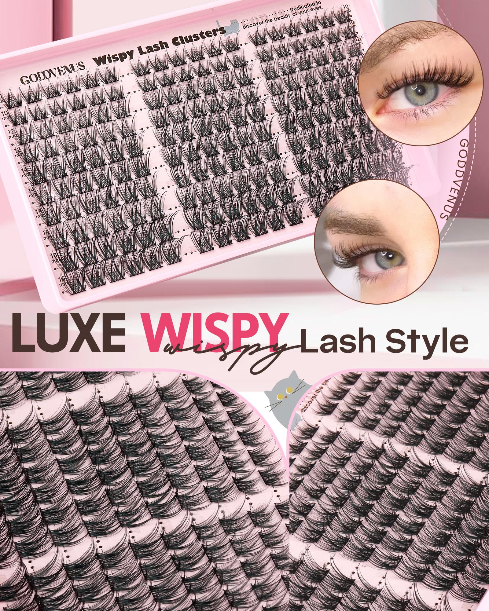 Goddvenus Lash Clusters ideal for everyday wear or events with versatile style.