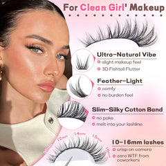 Goddvenus lash clusters lightweight cotton band for all-day comfort.