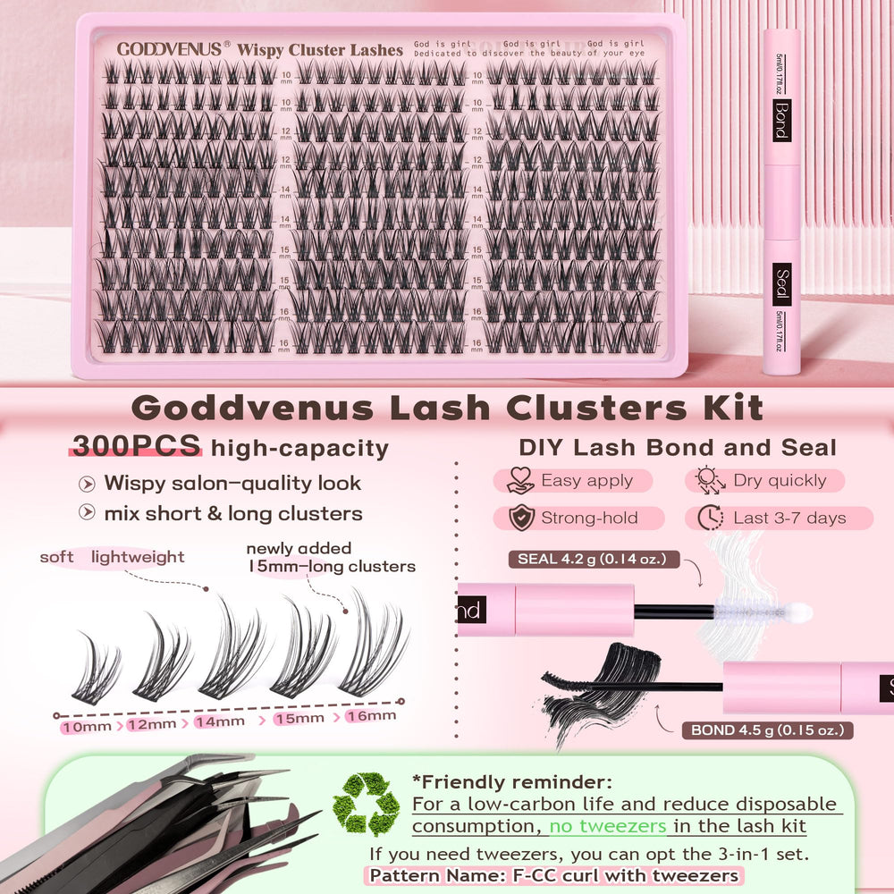 Goddvenus lash clusters versatile use for daily wear and events.