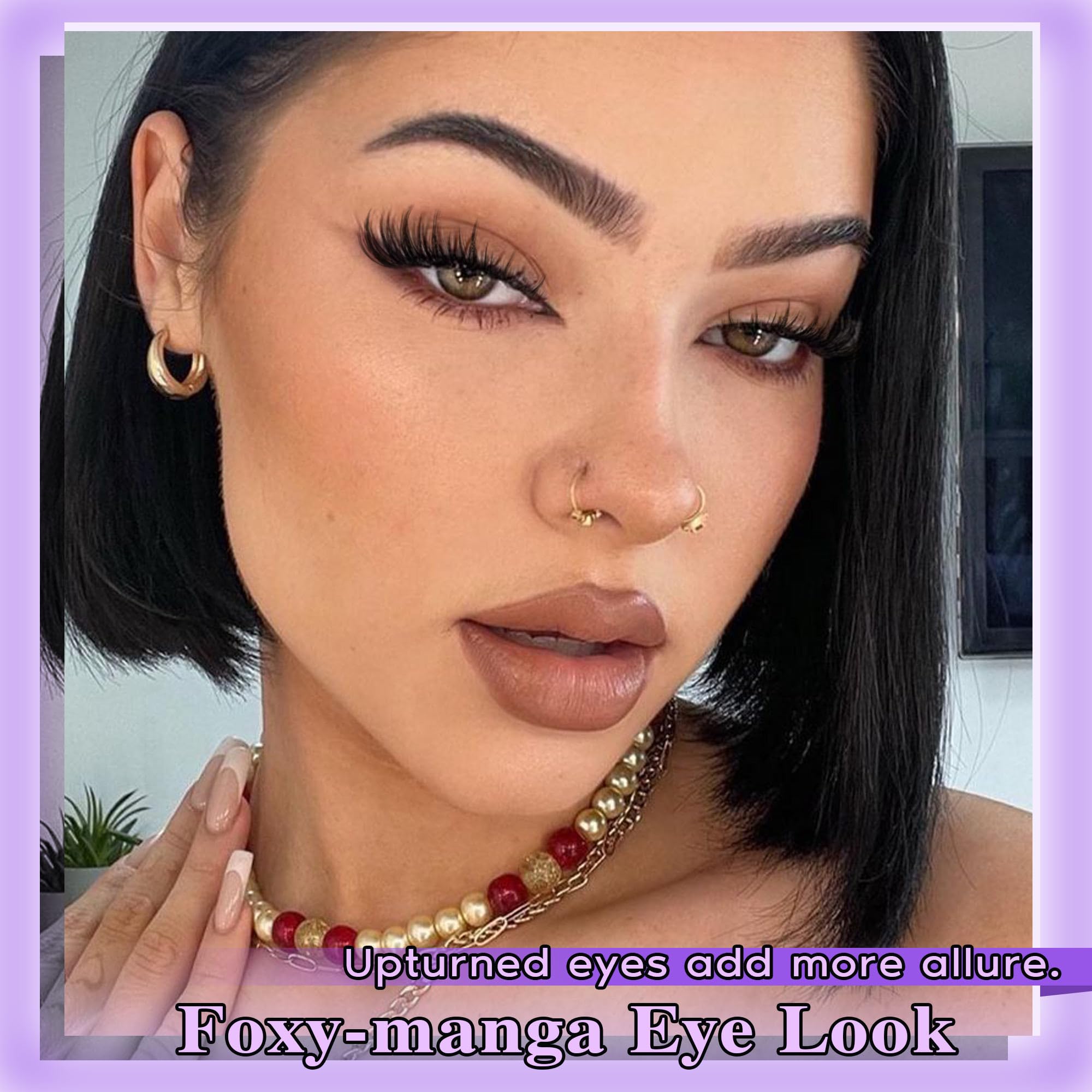 Goddvenus Manga Lash Cluster Kit Russian D curl delivers dramatic volume