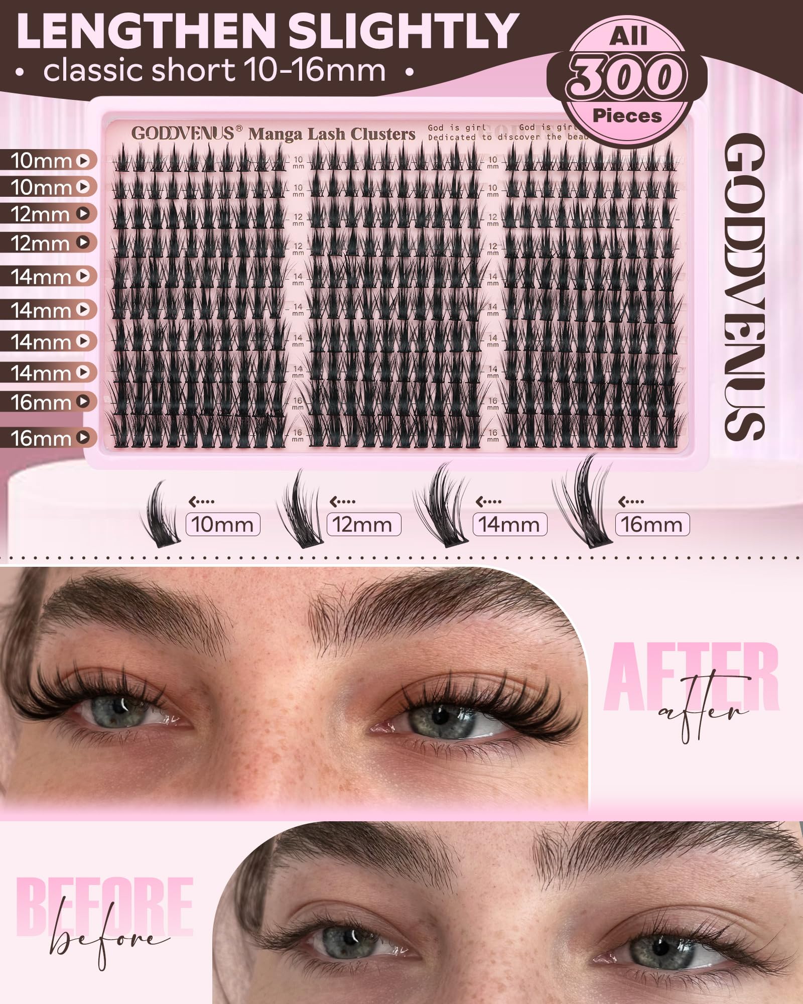 Goddvenus 300-pcs set offers endless mix-and-match manga eye styles