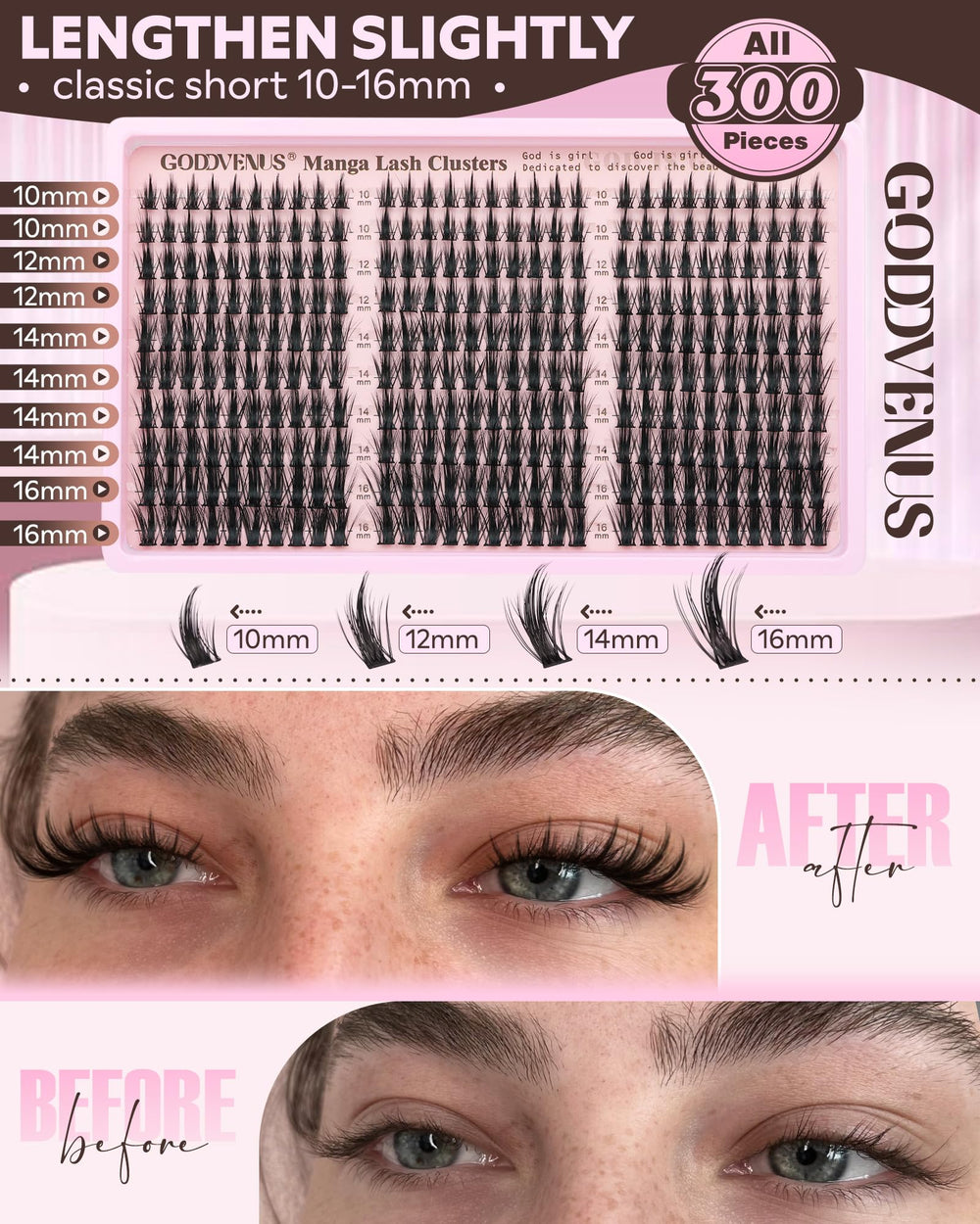 Goddvenus 300-pcs set offers endless mix-and-match manga eye styles
