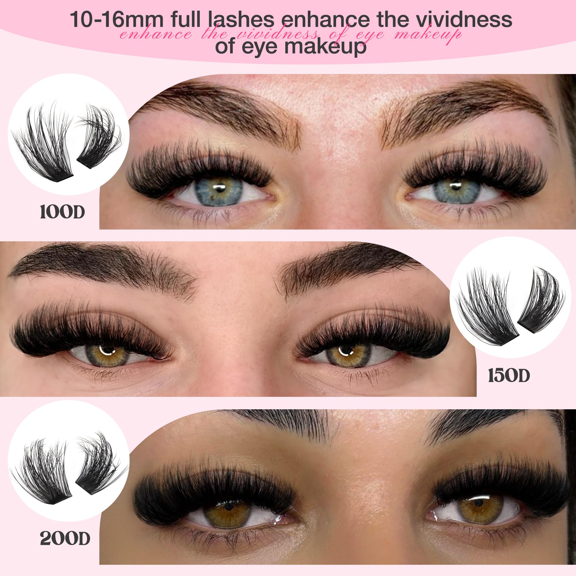 Goddvenus matte black mink-fiber close-up highlights soft, feather-light feel.