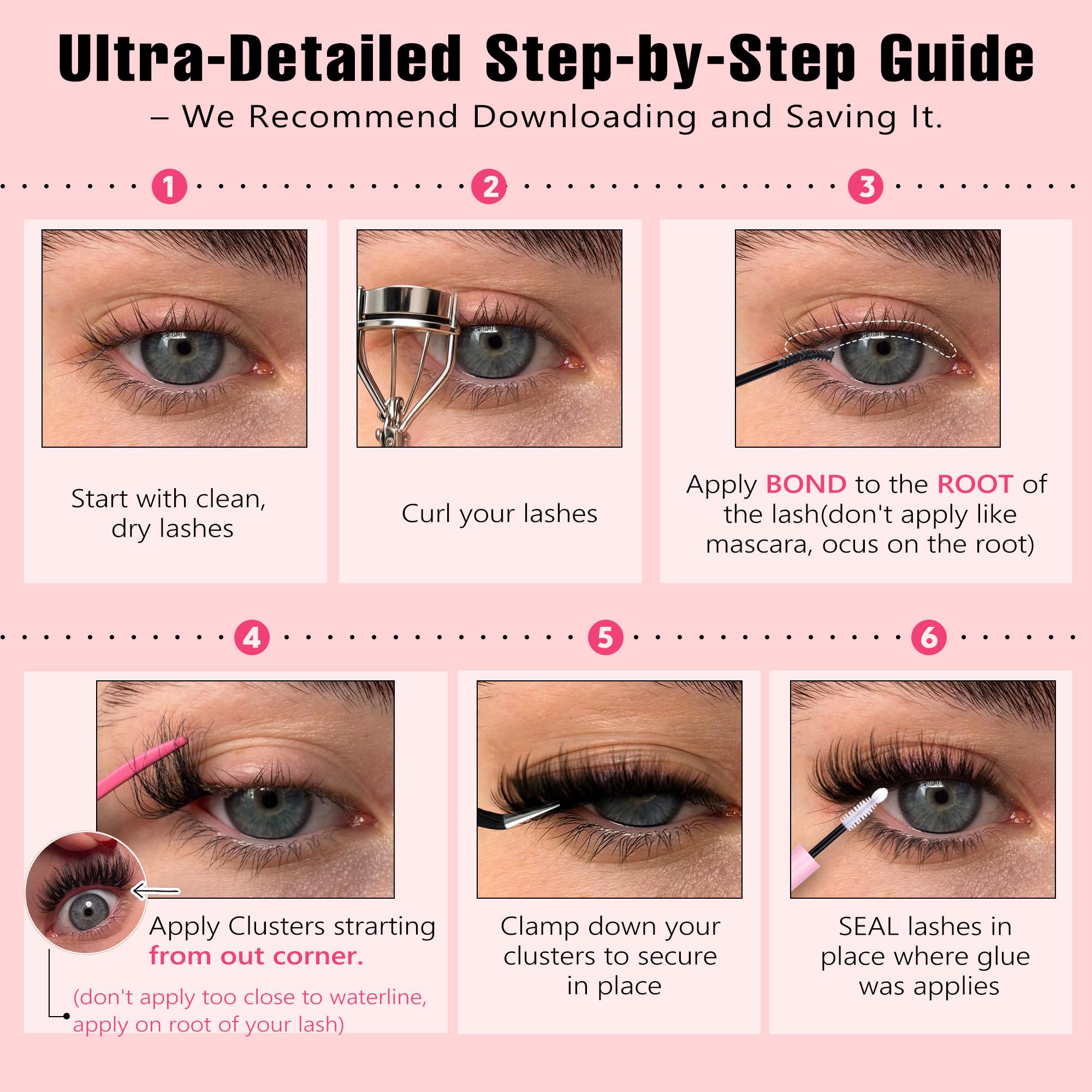 Goddvenus patented lash cluster design US D1,035,158 S visible on kit
